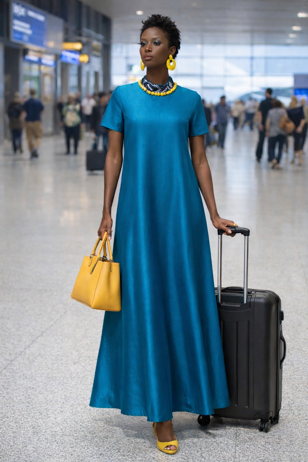 Dewu Beaded A-Line Maxi Dress