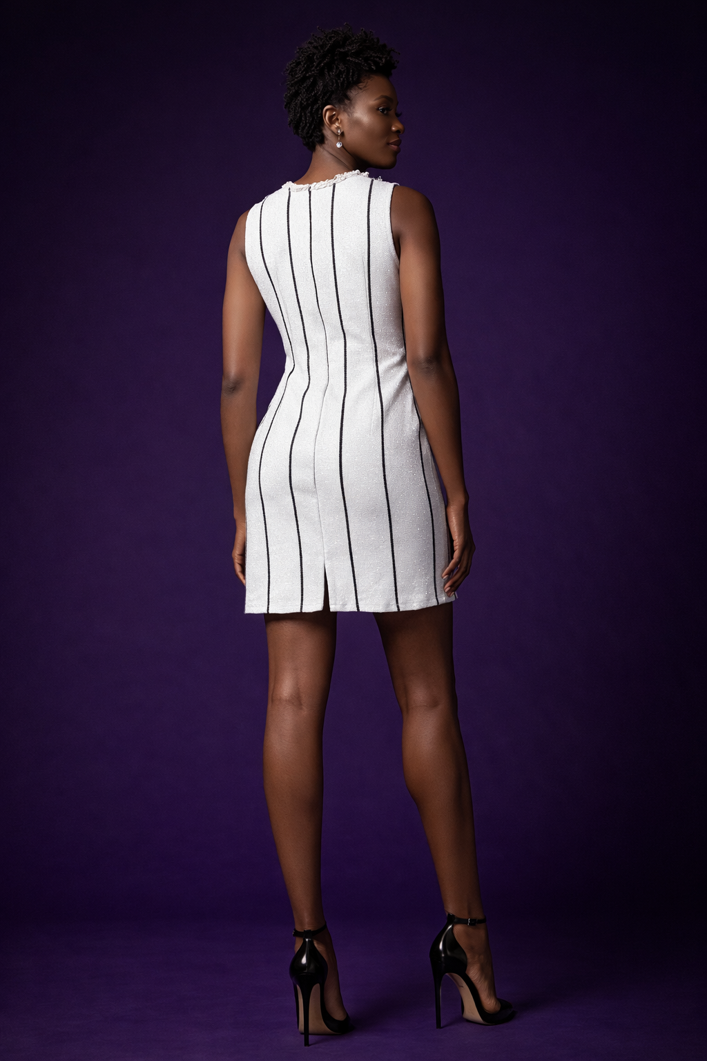 Lime Hand-Woven Crystal-Embellished Power Dress