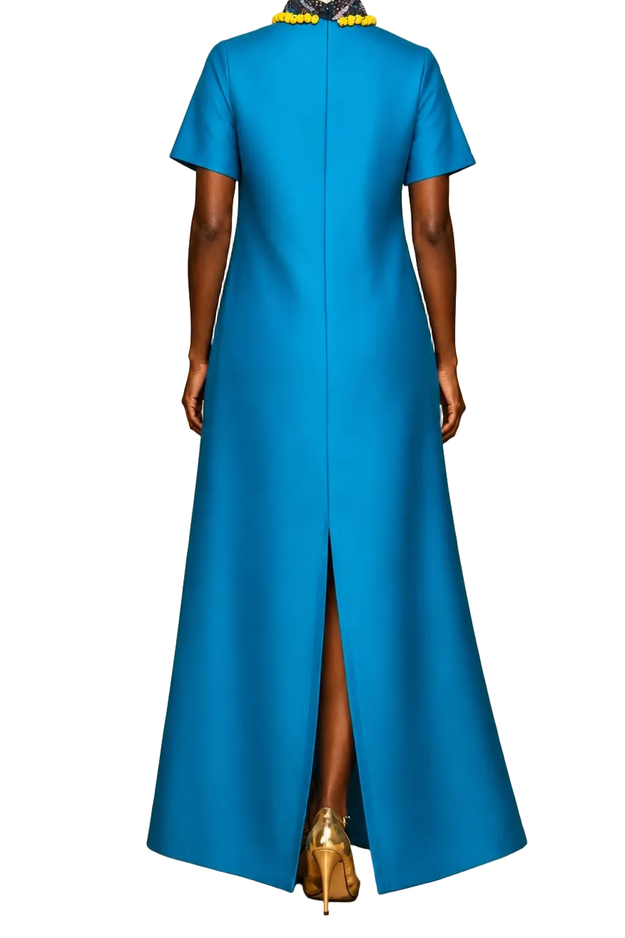 Dewu Beaded A-Line Maxi Dress